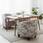 Anyseat Chair Cover Light Gray Bohemian Style Dust Proof Tub Slipcover Home Decor