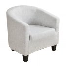 Anyseat Chair Cover Light Gray Plain Dust Proof Tub Slipcover Home Decor