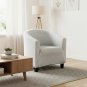 Anyseat Chair Cover Light Gray Plain Dust Proof Tub Slipcover Home Decor