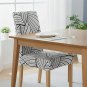Anyseat Chair Cover White With 3D Stripe Pattern Elastic Slipcover Dining Decor