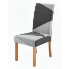 Anyseat Chair Cover Gray Geometric Elastic Slipcover Dining Decor