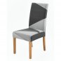 Anyseat Chair Cover Gray Geometric Elastic Slipcover Dining Decor