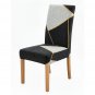 Anyseat Chair Cover Black White Geometric Design Elastic Slipcover Dining Decor