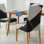 Anyseat Chair Cover Black White Geometric Design Elastic Slipcover Dining Decor