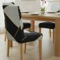 Anyseat Chair Cover Black White Geometric Design Elastic Slipcover Dining Decor