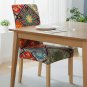 Anyseat Chair Cover Multicolor Floral Bohemian Style Elastic Slipcover Dining Decor