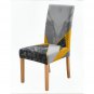 Anyseat Chair Cover Yellow Gray Abstract Print Elastic Slipcover Dining Decor