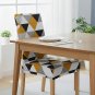 Anyseat Chair Cover Tricolor Geometric Design Elastic Slipcover Dining Decor