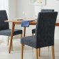 Anyseat Chair Cover Dark Gray Plain Scratch Design Elastic Slipcover Dining Decor
