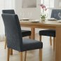 Anyseat Chair Cover Dark Gray Plain Scratch Design Elastic Slipcover Dining Decor
