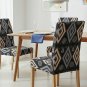 Anyseat Chair Cover Black Diamond Print Elastic Slipcover Dining Decor