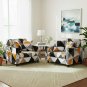 Anyseat 1-Seater Sofa Cover, Yellow White Geometric, Elastic Stretch, Slipcover