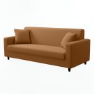 Anyhouz 3-Seater Sofa Cover, Plain Caramel, Elastic Stretch, Slipcover