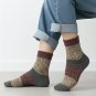 Anyfootwear 5 Pairs Size 5-11 Fashion Socks High Quality Colorful Cotton for Men