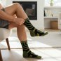 Anyfootwear 5 Pairs Green Grey Socks, Size 5&acirc;��11, Cotton Compression, Formal & Trekking
