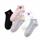 Anyfootwear 5 Pairs Women’s Cotton Spandex Socks Fruit Heart Liner Creative Design Anyfootwear 5 Pairs Women’s Cotton Spandex Socks Fruit Heart Liner Creative Design