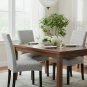 Anyseat Chair Cover, Light Grey Square Geometric, Elastic, Dining & Event Use