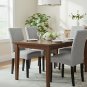 Anyseat Chair Cover, Light Grey Square Geometric, Elastic, Dining & Event Use