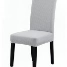 Anyseat Chair Cover, Light Grey Micro Knitted, Elastic, Dining & Event Use