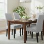 Anyseat Chair Cover, Light Grey Square Geometric, Elastic, Dining & Event Use