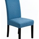Anyseat Chair Cover, Blue Triangular Design, Elastic, Dining & Event Use Anyseat Chair Cover, Blue Triangular Design, Elastic, Dining & Event Use
