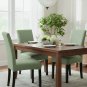 Anyseat Chair Cover, Light Green Wavy Lines, Elastic, Dining & Event Use