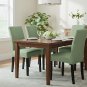 Anyseat Chair Cover, Light Green Wavy Lines, Elastic, Dining & Event Use