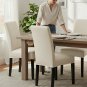 Anyseat Chair Cover, Beige Wavy Lines, Elastic, Dining & Event Use