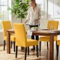 Anyseat Chair Cover, Yellow, Elastic, Waterproof, Anti-Dirt, Dining & Event Use