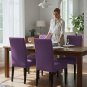 Anyseat Chair Cover, Purple, Elastic, Waterproof, Anti-Dirt, Dining & Event Use