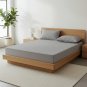 Anycozy Mattress Cover, Gray, Cotton, Quilted, Soft, Anti-Bacterial Protecto