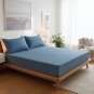 Anycozy Mattress Cover, Blue, Cotton, Quilted, Soft, Anti-Bacterial