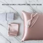 ANYHOUZ Silk Pillowcase Set, Pink, XL/L/S, Mulberry Silk, with Eye Mask, Soft Comfort