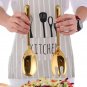 Anygleam Gold Giant Spoon & Fork Set â 2-Piece Stainless Steel