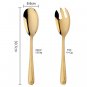 Anygleam Gold Giant Spoon & Fork Set â 2-Piece Stainless Steel
