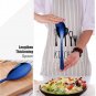 Anygleam Blue Giant Spoon & Fork Set – 2-Piece Stainless Steel