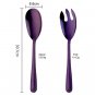 Anygleam Purple Giant Spoon & Fork Set – 2-Piece Stainless Steel