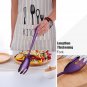 Anygleam Purple Giant Spoon & Fork Set – 2-Piece Stainless Steel