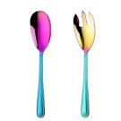Anygleam Rainbow Giant Spoon & Fork Set – 2-Piece Stainless Steel Anygleam Rainbow Giant Spoon & Fork Set – 2-Piece Stainless Steel