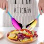 Anygleam Rainbow Giant Spoon & Fork Set &acirc;�� 2-Piece Stainless Steel