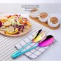 Anygleam Rainbow Giant Spoon & Fork Set &acirc;�� 2-Piece Stainless Steel