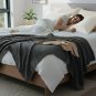 ANYHOUZ Silk Pillowcase Set, White, XL/L/S, Mulberry Silk, Eye Mask Included