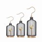 ANYHOUZ Birdcage Tabletop Decor, Gold Handle, Metal Art Ornament, Home Display