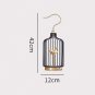 ANYHOUZ Birdcage Tabletop Decor, Gold Handle, Metal Art Ornament, Home Display