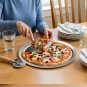 Anygleam 16-Inch Pizza Tray, Aluminum, Non-Stick, Wide Rim, Baking Pan