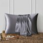 ANYHOUZ Silk Pillowcase, Dark Gray, XL/L/S, Mulberry Silk, Soft & Comfortable