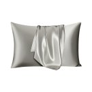 ANYHOUZ Silk Pillowcase, Light Gray, XL/L/S, Mulberry Silk, Soft & Comfortable Bedding