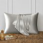 ANYHOUZ Silk Pillowcase, Light Gray, XL/L/S, Mulberry Silk, Soft & Comfortable Bedding