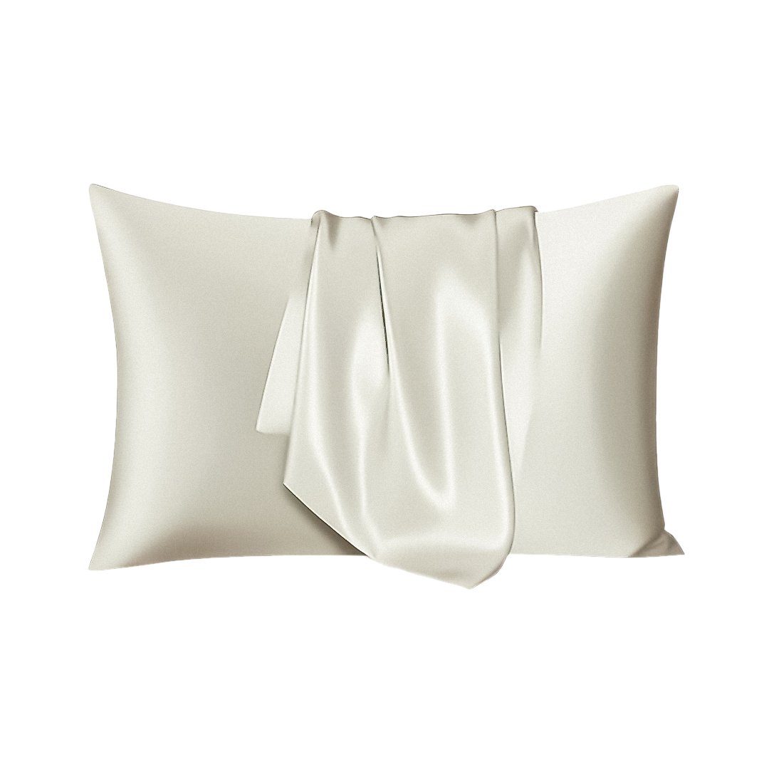 ANYHOUZ White Mulberry Silk Pillowcase, XL/L/S, Soft Smooth Luxury Bedding