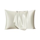 ANYHOUZ White Mulberry Silk Pillowcase, XL/L/S, Soft Smooth Luxury Bedding